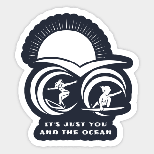 There’s an independence to surfing. There aren’t a bunch of rules, it’s just you and the ocean. Sticker